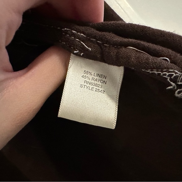 Christopher & Banks Linen Button Up Shirt - Picture 5 of 8